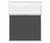 Portable and Acoustic Partition Hush Panel Configurable Cubicle Partition 5' x 6' W/ Window Charcoal Gray Woven Fabric Clear Fluted Window