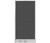 Configurable Acoustic Cubicle Partition Electric Hush Panel 3' x 6' Charcoal Gray Woven Fabric w/ Electric Channel