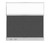 Configurable Acoustic Cubicle Partition Electric Hush Panel 6' x 6' Charcoal Gray Woven Fabric Clear Window w/ Electric Channel