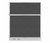 Configurable Acoustic Cubicle Partition Electric Hush Panel 5' x 6' Charcoal Gray Woven Fabric w/ Electric Channel