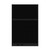 Configurable Acoustic Cubicle Partition Electric Hush Panel 4' x 6' Black Woven Fabric Black Trim