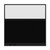 Configurable Acoustic Cubicle Partition Electric Hush Panel 6' x 6' W/Window Black Woven Fabric Clear Fluted Window Black Trim