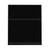 Configurable Acoustic Cubicle Partition Electric Hush Panel 5' x 6' Black Woven Fabric Black Trim