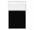 Portable and Acoustic Partition Hush Panel Configurable Cubicle Partition 4' x 6' W/ Window Black Woven Fabric Clear Fluted Window