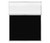 Portable and Acoustic Partition Hush Panel Configurable Cubicle Partition 5' x 6' W/ Window Black Woven Fabric Clear Fluted Window