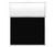 Portable and Acoustic Partition Hush Panel Configurable Cubicle Partition 5' x 6' W/ Window Black Woven Fabric Frosted Window