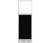 Configurable Acoustic Cubicle Partition Electric Hush Panel 2' x 6' Black Woven Fabric Frosted Window w/ Electric Channel