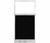 Configurable Acoustic Cubicle Partition Electric Hush Panel 3' x 6' Black Woven Fabric Clear Window w/ Electric Channel