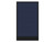 Configurable Acoustic Cubicle Partition Electric Hush Panel 2' x 4' Navy Blue Woven Fabric Black Trim