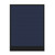 Configurable Acoustic Cubicle Partition Electric Hush Panel 3' x 4' Navy Blue Woven Fabric Black Trim