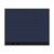 Configurable Acoustic Cubicle Partition Electric Hush Panel 5' x 4' Navy Blue Woven Fabric Black Trim
