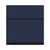 Configurable Acoustic Cubicle Partition Electric Hush Panel 6' x 6' Navy Blue Woven Fabric Black Trim