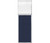 Portable and Acoustic Partition Hush Panel Configurable Cubicle Partition 2' x 6' W/ Window Navy Blue Woven Fabric Clear Fluted Window