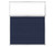 Portable and Acoustic Partition Hush Panel Configurable Cubicle Partition 5' x 6' W/ Window Navy Blue Woven Fabric Clear Window