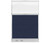 Configurable Acoustic Cubicle Partition Electric Hush Panel 4' x 6' Navy Blue Woven Fabric Clear Fluted Window w/ Electric Channel