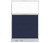 Configurable Acoustic Cubicle Partition Electric Hush Panel 4' x 6' Navy Blue Woven Fabric Clear Window w/ Electric Channel