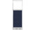 Configurable Acoustic Cubicle Partition Electric Hush Panel 2' x 6' Navy Blue Woven Fabric Clear Window w/ Electric Channel