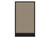 Configurable Acoustic Cubicle Partition Electric Hush Panel 2' x 4' Warm Pebble Woven Fabric Black Trim