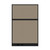 Configurable Acoustic Cubicle Partition Electric Hush Panel 4' x 6' Warm Pebble Woven Fabric Black Trim