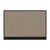 Configurable Acoustic Cubicle Partition Electric Hush Panel 6' x 4' Warm Pebble Woven Fabric Black Trim