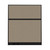 Configurable Acoustic Cubicle Partition Electric Hush Panel 5' x 6' Warm Pebble Woven Fabric Black Trim