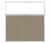 Portable and Acoustic Partition Hush Panel Configurable Cubicle Partition 6' x 6' W/ Window Warm Pebble Woven Fabric Clear Window