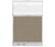 Configurable Acoustic Cubicle Partition Electric Hush Panel 4' x 6' W/ Window Warm Pebble Woven Fabric Clear Fluted Window W/ Electric Channel