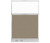 Configurable Acoustic Cubicle Partition Electric Hush Panel 4' x 6' W/ Window Warm Pebble Woven Fabric Clear Window W/ Electric Channel