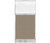 Configurable Acoustic Cubicle Partition Electric Hush Panel 3' x 6' W/ Window Warm Pebble Woven Fabric Clear Fluted Window W/ Electric Channel