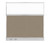 Configurable Acoustic Cubicle Partition Electric Hush Panel 6' x 6' W/ Window Warm Pebble Woven Fabric Clear Window W/ Electric Channel
