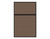 Portable and Acoustic Partition Hush Panel Configurable Cubicle Partition 4' x 6' Mocha Woven Fabric Black Trim