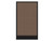 Configurable Acoustic Cubicle Partition Electric Hush Panel 2' x 4' Mocha Woven Fabric Black Trim