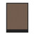 Configurable Acoustic Cubicle Partition Electric Hush Panel 3' x 4' Mocha Woven Fabric Black Trim