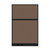 Configurable Acoustic Cubicle Partition Electric Hush Panel 4' x 6' Mocha Woven Fabric Black Trim