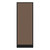 Configurable Acoustic Cubicle Partition Electric Hush Panel 2' x 6' Mocha Woven Fabric Black Trim