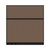 Configurable Acoustic Cubicle Partition Electric Hush Panel 6' x 6' Mocha Woven Fabric Black Trim
