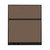 Configurable Acoustic Cubicle Partition Electric Hush Panel 5' x 6' Mocha Woven Fabric Black Trim