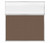 Portable and Acoustic Partition Hush Panel Configurable Cubicle Partition 6' x 6' W/ Window Mocha Woven Fabric Clear Fluted Window