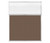 Portable and Acoustic Partition Hush Panel Configurable Cubicle Partition 5' x 6' W/ Window Mocha Woven Fabric Clear Fluted Window