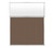 Portable and Acoustic Partition Hush Panel Configurable Cubicle Partition 5' x 6' W/ Window Mocha Woven Fabric Frosted Window