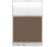 Configurable Acoustic Cubicle Partition Electric Hush Panel 4' x 6' W/ Window Mocha Woven Fabric Frosted Window W/ Electric Channel
