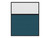 Portable and Acoustic Partition Hush Panel Configurable Cubicle Partition 5' x 6' W/ Window Caribbean Woven Fabric Clear Fluted Window Black Trim