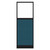 Configurable Acoustic Cubicle Partition Electric Hush Panel 2' x 6' W/Window Caribbean Woven Fabric Clear Window Black Trim