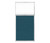 Portable and Acoustic Partition Hush Panel Configurable Cubicle Partition 3' x 6' W/ Window Caribbean Woven Fabric Clear Window