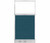 Configurable Acoustic Cubicle Partition Electric Hush Panel 3' x 6' W/ Window Caribbean Woven Fabric Clear Window W/ Electric Channel