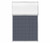Portable and Acoustic Partition Hush Panel Configurable Cubicle Partition 4' x 6' W/ Window Ocean Woven Fabric Clear Fluted Window