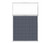 Portable and Acoustic Partition Hush Panel Configurable Cubicle Partition 4' x 6' W/ Window Ocean Woven Fabric Frosted Window