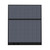 Configurable Acoustic Cubicle Partition Electric Hush Panel 5' x 6' Ocean Woven Fabric Black Trim