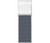 Portable and Acoustic Partition Hush Panel Configurable Cubicle Partition 2' x 6' W/ Window Ocean Woven Fabric Clear Fluted Window