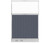 Configurable Acoustic Cubicle Partition Electric Hush Panel 4' x 6' Ocean Woven Fabric Clear Window w/ Electric Channel